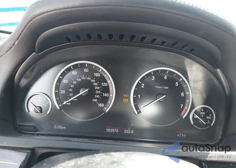 2013 BMW 740I z USA, uszkodzony, nr VIN WBAYA6C59DC995311